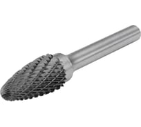 Борфреза твердосплавная тип F Diamond Industrial 12 х 25 мм S=6 мм параболическая DIDBFF1225