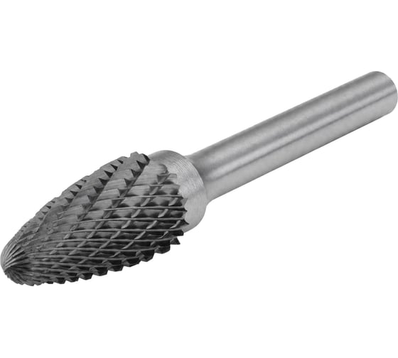 Борфреза твердосплавная тип F Diamond Industrial 12 х 25 мм S=6 мм параболическая DIDBFF1225