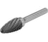 Борфреза твердосплавная тип F Diamond Industrial 12 х 25 мм S=6 мм параболическая DIDBFF1225 1