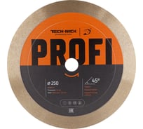 Диск корона TECH-NICK PROFI 250x25.4 (1.4x25, 45)мм | керамика/гранит/wet/dry 179.001.5276