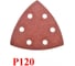 Треугольный шлифовальный лист Vitatools 90 мм, Р120 T-P120-90-6 1