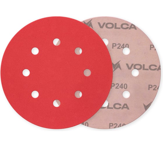 Диск ONYX VOLCA 125 мм, 8 отв., Р 240 (50 шт) 70125080240 1
