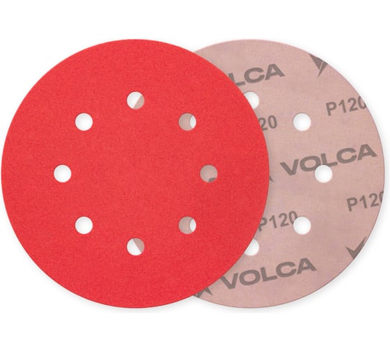 Диск ONYX VOLCA 125 мм, 8 отв., Р 120 (50 шт) 70125080120 1