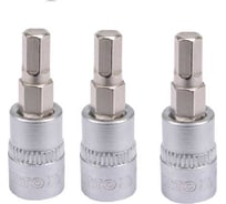 Головка торцевая cо вставкой YATO HEX 1/4 5мм, 3 штуки YT-04372Y