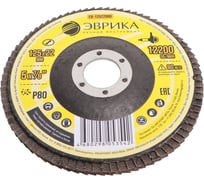 Круг лепестковый ЭВРИКА ER-12522080 торцевой 125х22.2мм Р80 206731