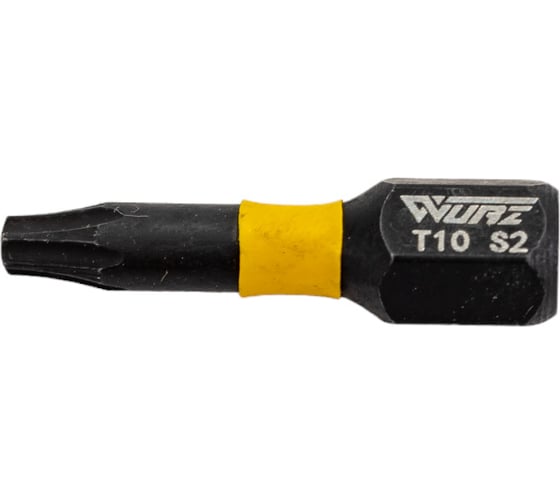 Набор торсионных намагниченных бит TORX (10 шт; 25 мм; S2) WURZ 4230