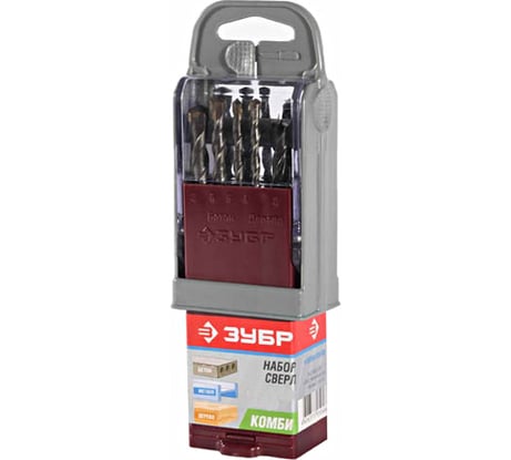 Набор сверл комбинированный 7 шт. для электродрели ЗУБР 4-29704-H7-SB