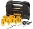 Набор коронок и пилотных сверл по мультиматериалу Dewalt DT90354, 16-64 мм, 11 шт., в кейсе DT90354-QZ 2