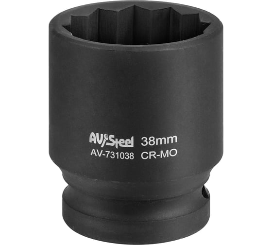 Головка ударная двенадцатигранная (38 мм; 3/4"DR) AV Steel AV-731038 1