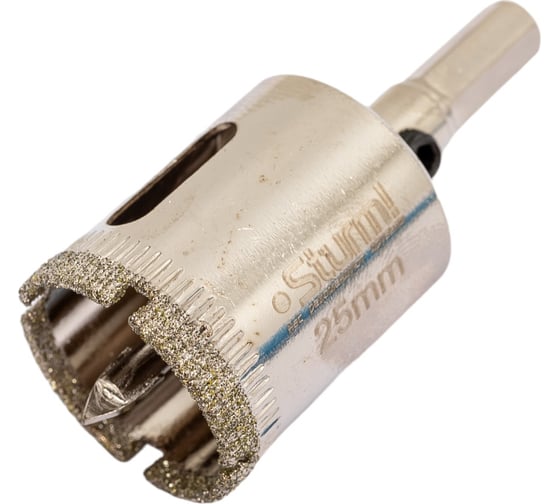 Коронка алмазная (25х55 мм; 6-гранный хв-к) Sturm 1055-09-2555