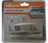 Коронка алмазная (120х55 мм; 6-гранный хв-к) Sturm 1055-09-12055