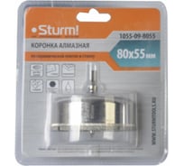 Коронка алмазная (80х55 мм; 6-гранный хв-к) Sturm 1055-09-8055