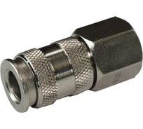 Пневматическое стальное быстросъемное соединение WIEDERKRAFT с внутренней резьбой F 1/2 WDK-840SFA