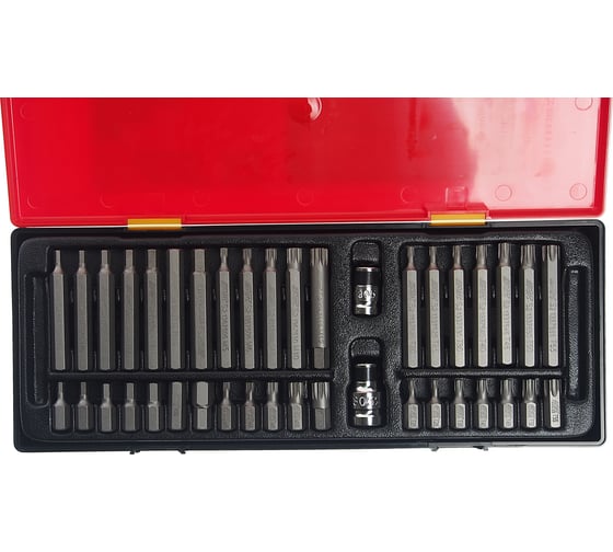 Набор бит TORX/HEX/SPLINE с адаптерами (40 предметов; 3/8" / 1/2") JTC JTC-K1402