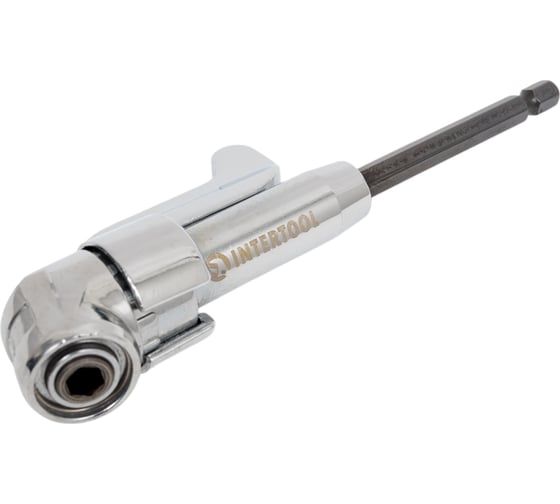 Адаптер угловой для отверточных насадок 1/4" INTERTOOL VT-0106