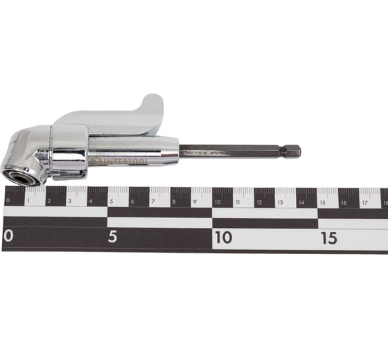 Адаптер угловой для отверточных насадок 1/4" INTERTOOL VT-0106