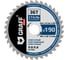 Пильный диск по стали и металлопрофилю GRAFF 190х1.4/1.8х30 36T Expert 22119036 1