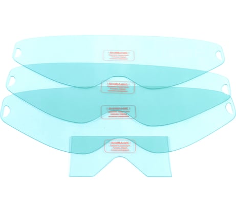 Комплект защитных стекол для маски WH 600E, 4 шт (3-310x124 мм, 1-122x66 мм) блистер PATRIOT 880101903