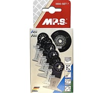 Набор полотен MPS для мультитула (реноватора) по дереву и металлу, 7 шт 3900-SET-7