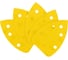 Лист шлифовальный на бумажной основе Свое Ремесло Amber 98х140мм 6отв. Р80 (4 упак по 5шт.) АМ200360 2