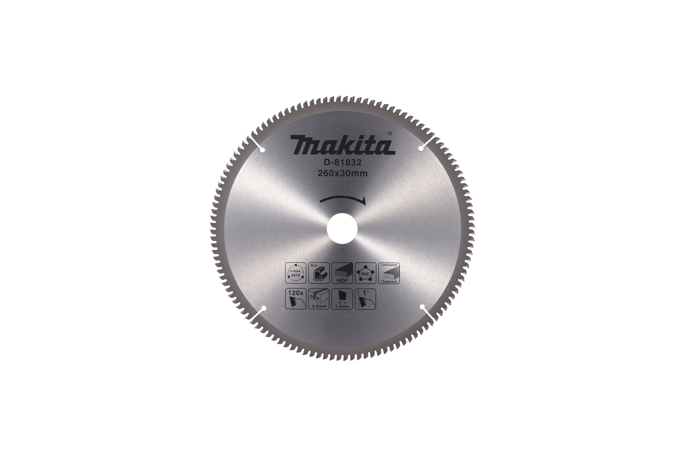 Пильный диск универсальный Makita для алюминия/дерева/пластика