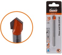 Сверло по кафелю/стеклу GEPARD 10x96 мм трехгр. хвостовик GP2082-10