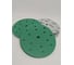 Шлифовальный круг Long Abrasive AF77 Green 150мм на липучке, Р320, 15отв D771503215-100 2