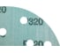 Шлифовальный круг Long Abrasive AF77 Green 150мм на липучке, Р320, 15отв D771503215-100 5