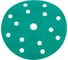 Шлифовальный круг Long Abrasive AF77 Green 150мм на липучке, Р220, 15отв D771502215-100 3