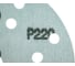 Шлифовальный круг Long Abrasive AF77 Green 150мм на липучке, Р220, 15отв D771502215-100 5