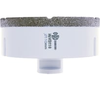 Коронка алмазная по керамограниту TRIO-DIAMOND 110 мм, М14, Vacuum Brazed VB110