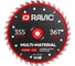 Диск пильный Ravic по стали универсальный 355х2.8/2.2х25.4 мм, Z=36 215.0355 1