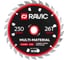 Диск пильный по стали универсальный Ravic 230х2/1,6х25,4 мм, Z=26 215.0230 1
