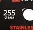 Диск пильный Ravic по нержавеющей стали 255х2.2/1.8х25.4 мм, Z=66 211.0255 3