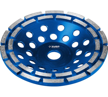 Двухрядная алмазная шлифовальная чашка, ЗУБР Профессионал 180мм 33372-180