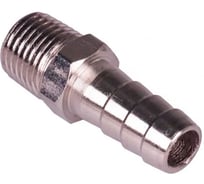 Штуцер елочка DN.ru ШЕ316-T-1/4-8 1/4х8мм Ду8 Ру16, нержавеющая сталь AISI 316 (CF8M), НР/штуцер D270-20118