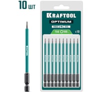 Бита KRAFTOOL Optimum TX 6, 100 мм, 10 шт 26126-6-100-S10