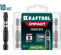 Бита ударная KRAFTOOL Impact TX 40, 50 мм, 10 шт 26195-40-50-S10
