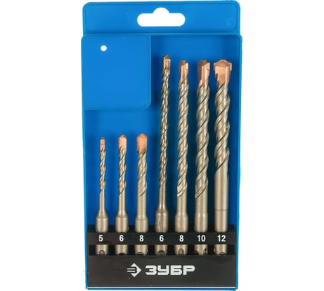 Набор буров SDS-Plus (7 шт.) по бетону ЗУБР 29314-H7