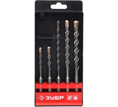 Набор буров SDS-Plus (5 шт.) по бетону ЗУБР 29314-H5
