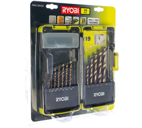 Набор сверл (19 шт.) RAK19HSS Ryobi 5132002258
