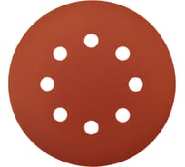 Шлифовальный диск (круг) PREDA Р60 d-125 мм 8 отверстий, 5 шт SDP60-8OTV-5