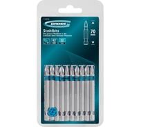 Бита GROSS PH2, 70мм, сталь S2, шестигр., 10 шт 113078