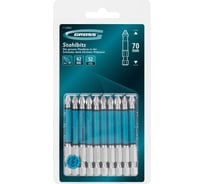 Бита GROSS PH2, 70мм, сталь S2, кругл., 10 шт 112062