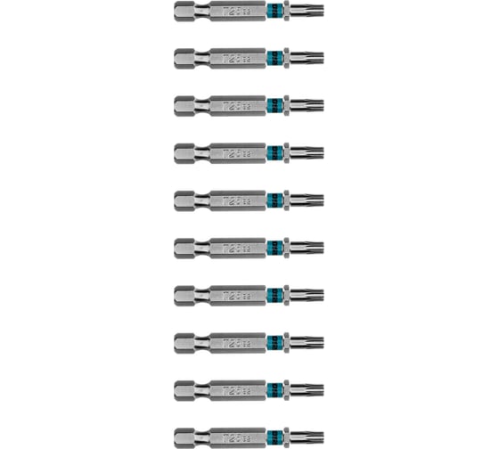 Бита GROSS Torx 25, 50мм, сталь S2, шестигр., 10 шт 114071