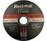 Круг отрезной BlackWeld 125x1.2x22.23 PROFI 10шт 150187bw 1