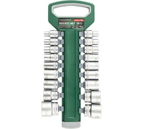 Головки, набор Rockforce 18 предметов, 1/2 (6гр.) RF-018-5 MSA(64135)