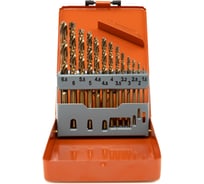 Набор сверл HORTZ 1.5-6.5 13 шт Р6М5К5 (HSS-Co5) металлический кейс 1162885