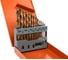 Набор сверл HORTZ 1.5-6.5 13 шт Р6М5К5 (HSS-Co5) металлический кейс 1162885 2