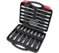 Набор головок-бит YATO 1/2'' SPLINE M5-М16, 26 предметов, YT-77542 361477542 092 1